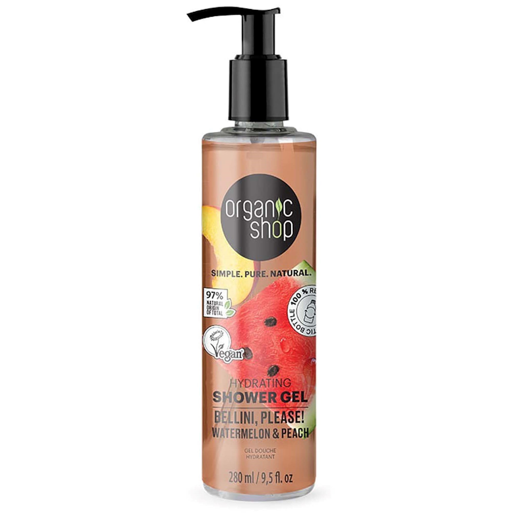 Organic Shop Hydrating Shower Gel Bellini please! Watermelon & Pe