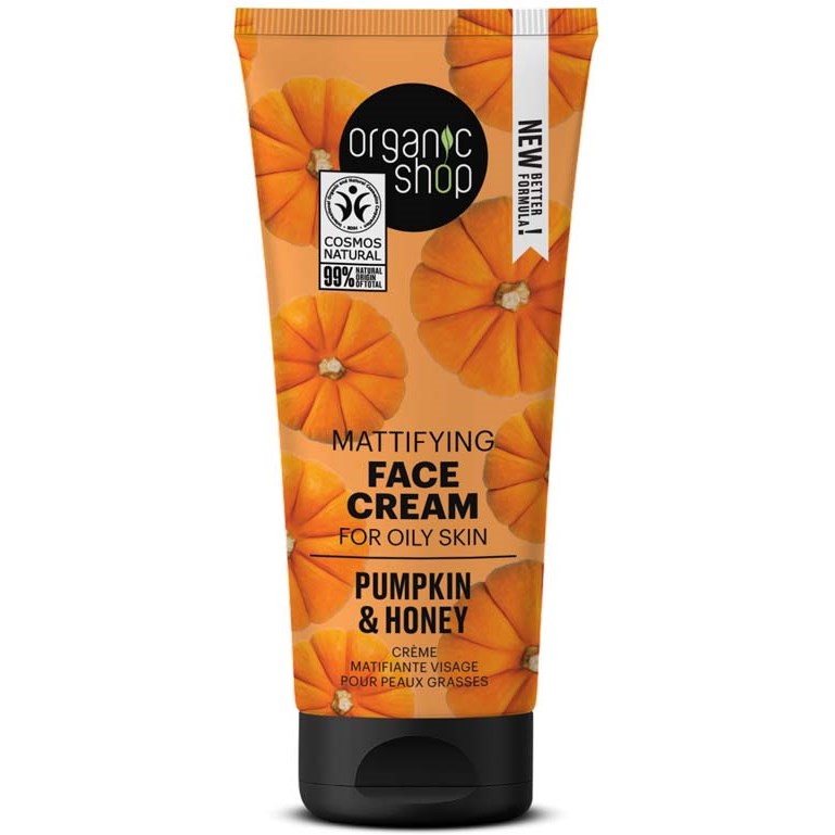 Läs mer om Organic Shop Mattifying Face Cream Pumpkin & Honey 50 ml