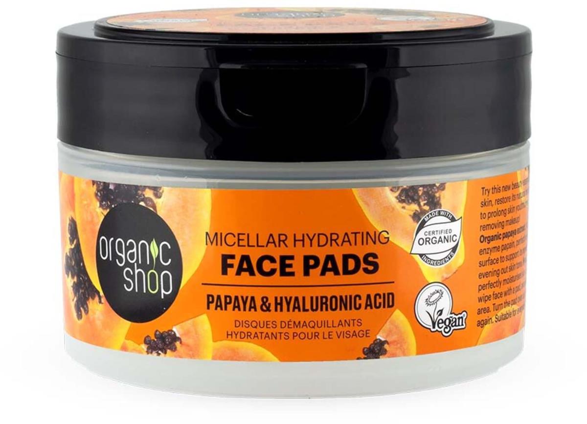 Organic Shop Micellar Hydrating Face Pads 20 pcs