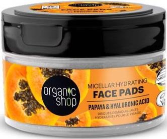 Organic Shop Micellar Hydrating Face Pads 20 pcs