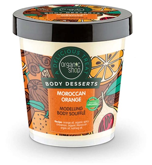 Organic Shop Modelling Body Soufflé Moroccan Orange 450 ml