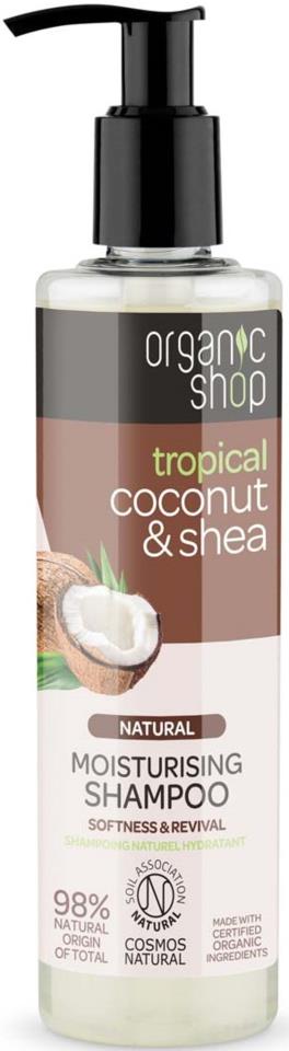 Organic Shop Moisturising Shampoo Coconut & Shea 280 ml