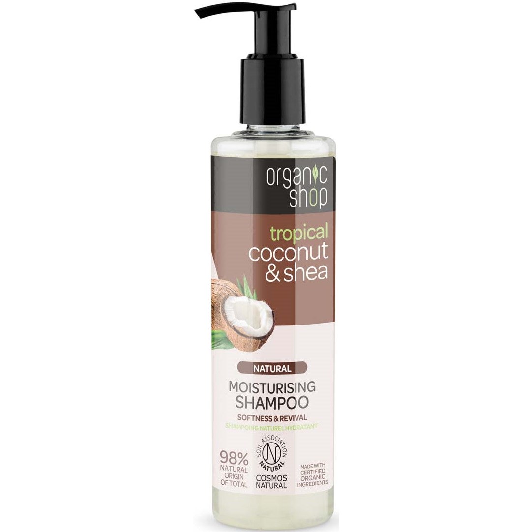 Läs mer om Organic Shop Moisturising Shampoo Coconut & Shea 280 ml