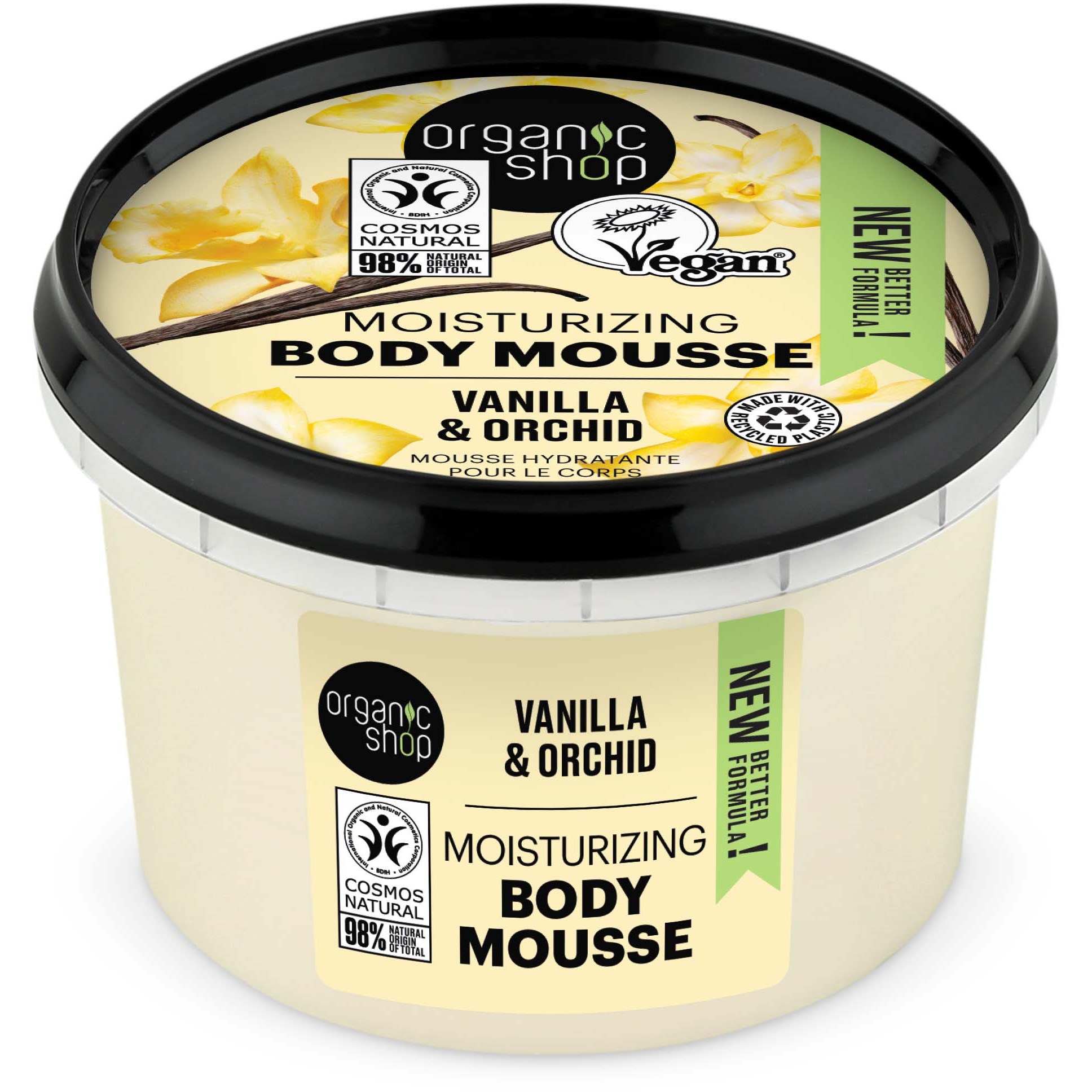 Läs mer om Organic Shop Body Mousse Vanilla & Orchid 250 ml