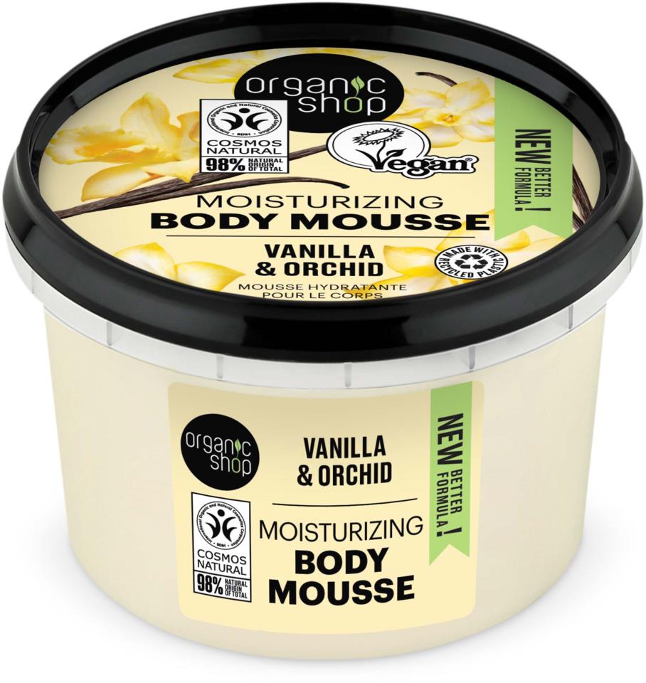 Organic Shop Moisturizing Body Mousse Vanilla & Orchid 250 ml
