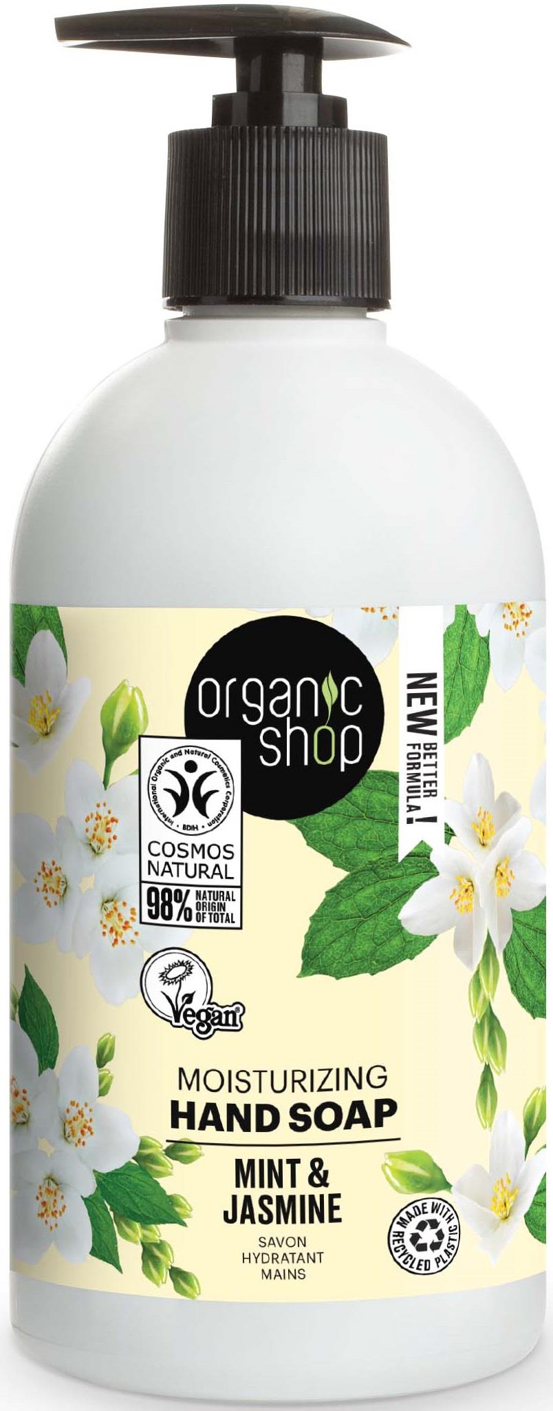 Organic Shop Hand Soap Mint & Jasmine 500 ml