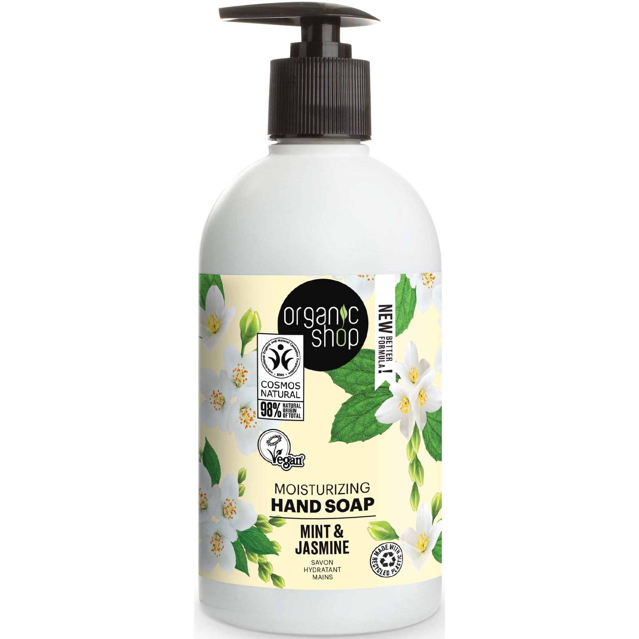 Läs mer om Organic Shop Hand Soap Mint & Jasmine 500 ml