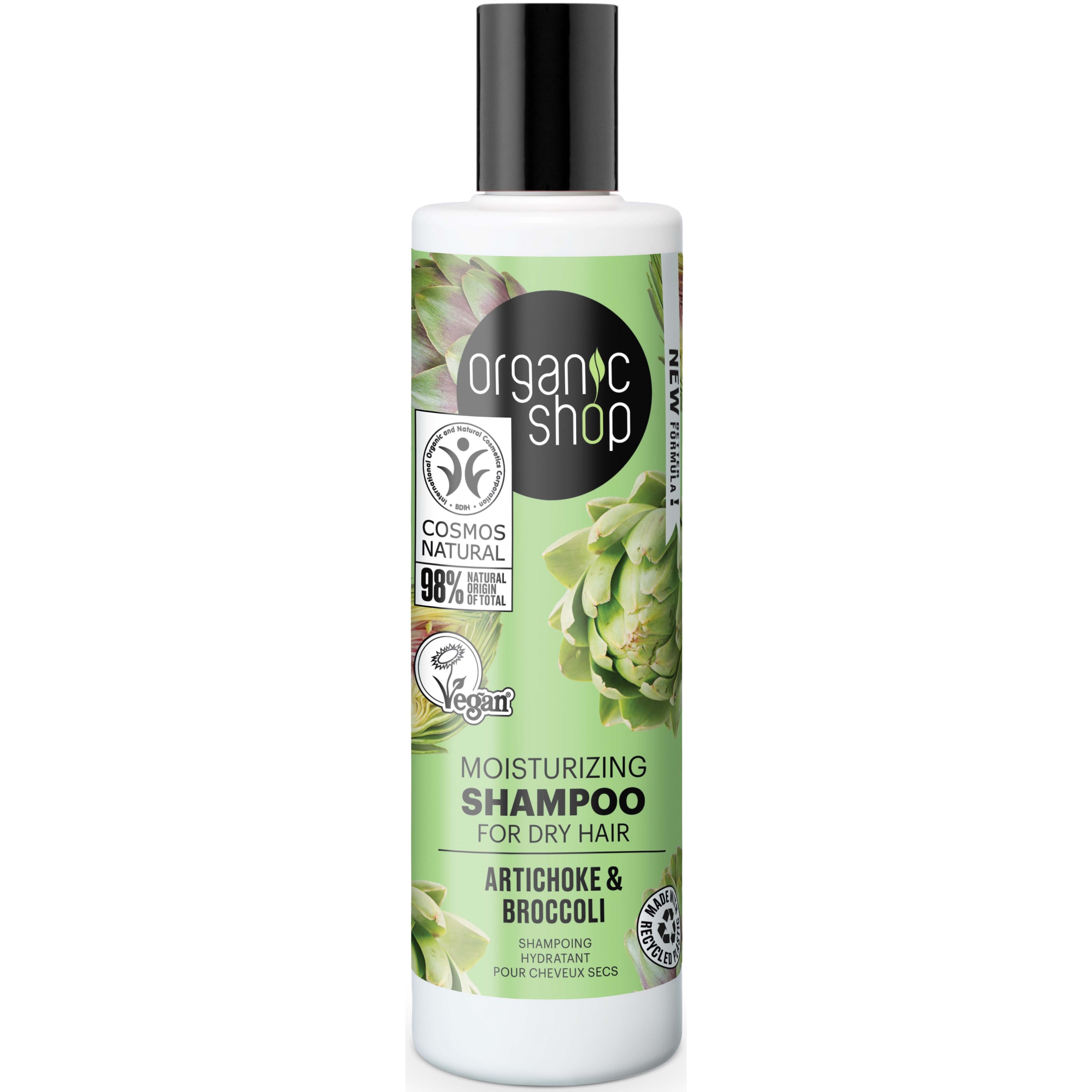 Läs mer om Organic Shop Moisturizing Shampoo Artichoke & Broccoli 280 ml