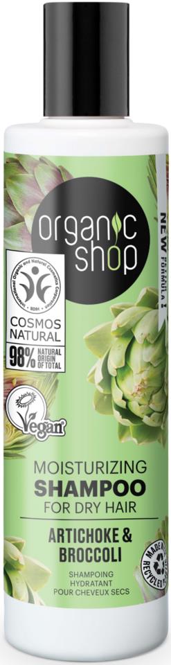 Organic Shop Moisturizing Shampoo Artichoke & Broccoli 280 ml