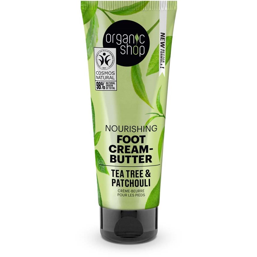 Läs mer om Organic Shop Nourishing Foot Cream-Butter Tea Tree & Patchouli 75 ml