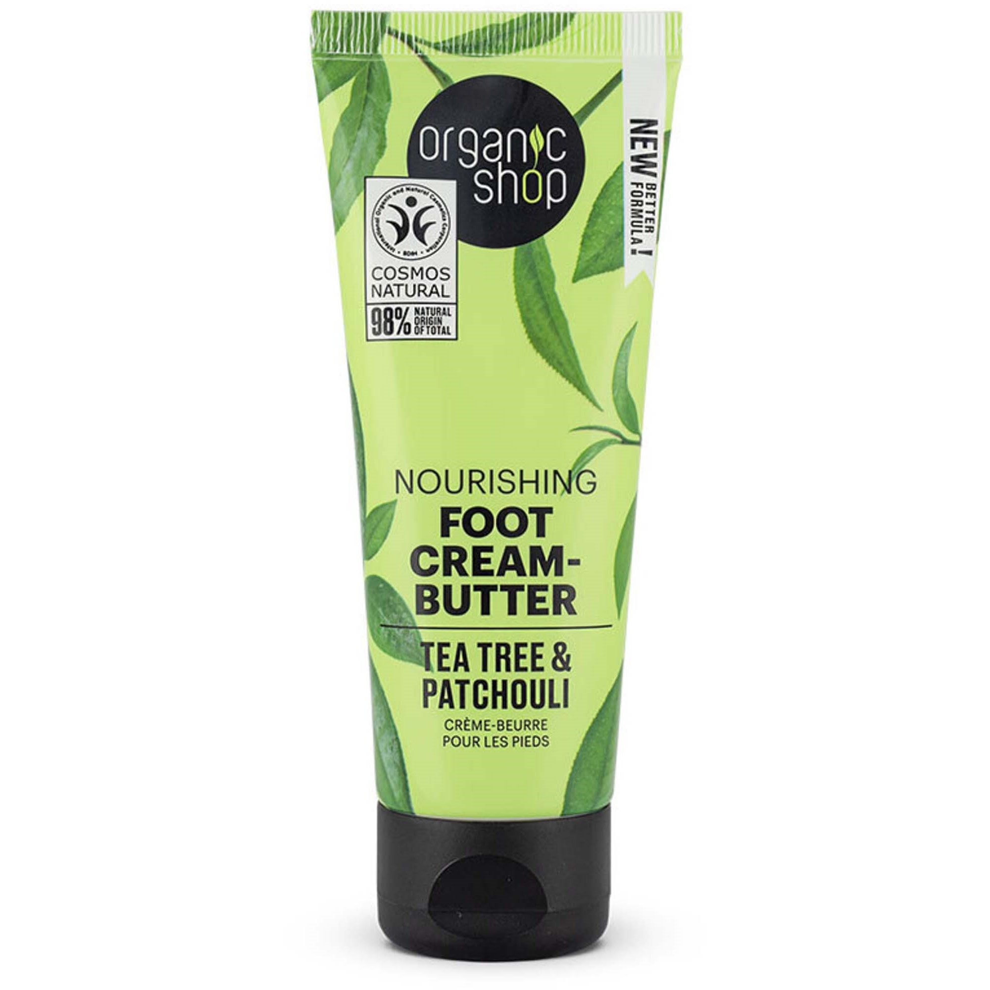 Organic Shop Nourishing Foot Cream-Butter Tea Tree & Patchouli 75