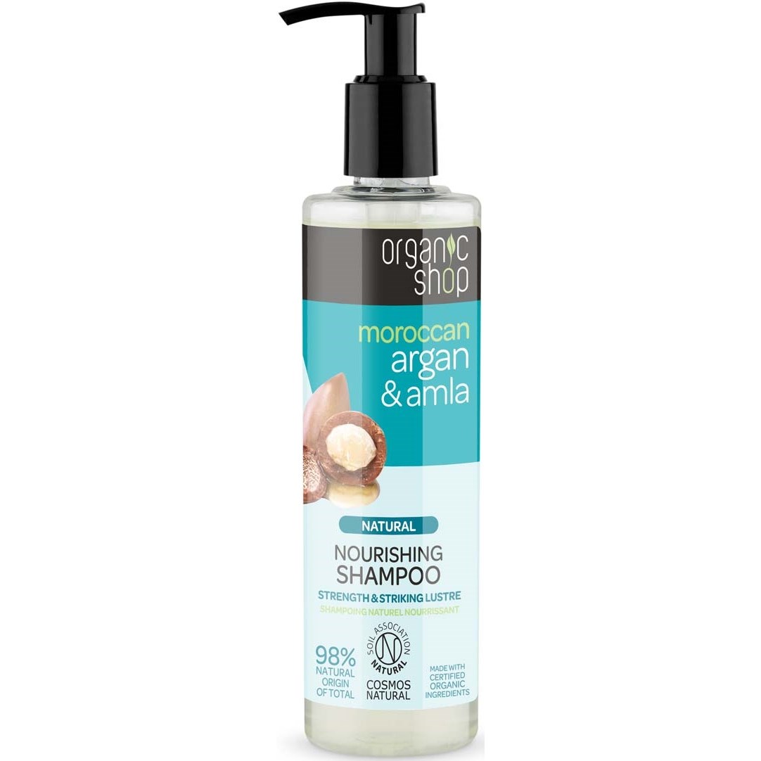 Läs mer om Organic Shop Nourishing Shampoo Argan & Amla 280 ml
