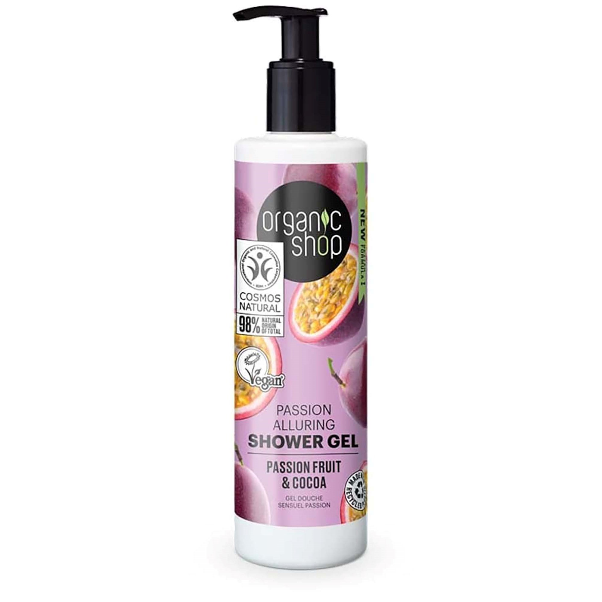 Organic Shop Alluring Shower Gel Passion Fruit & Cocoa 280 ml