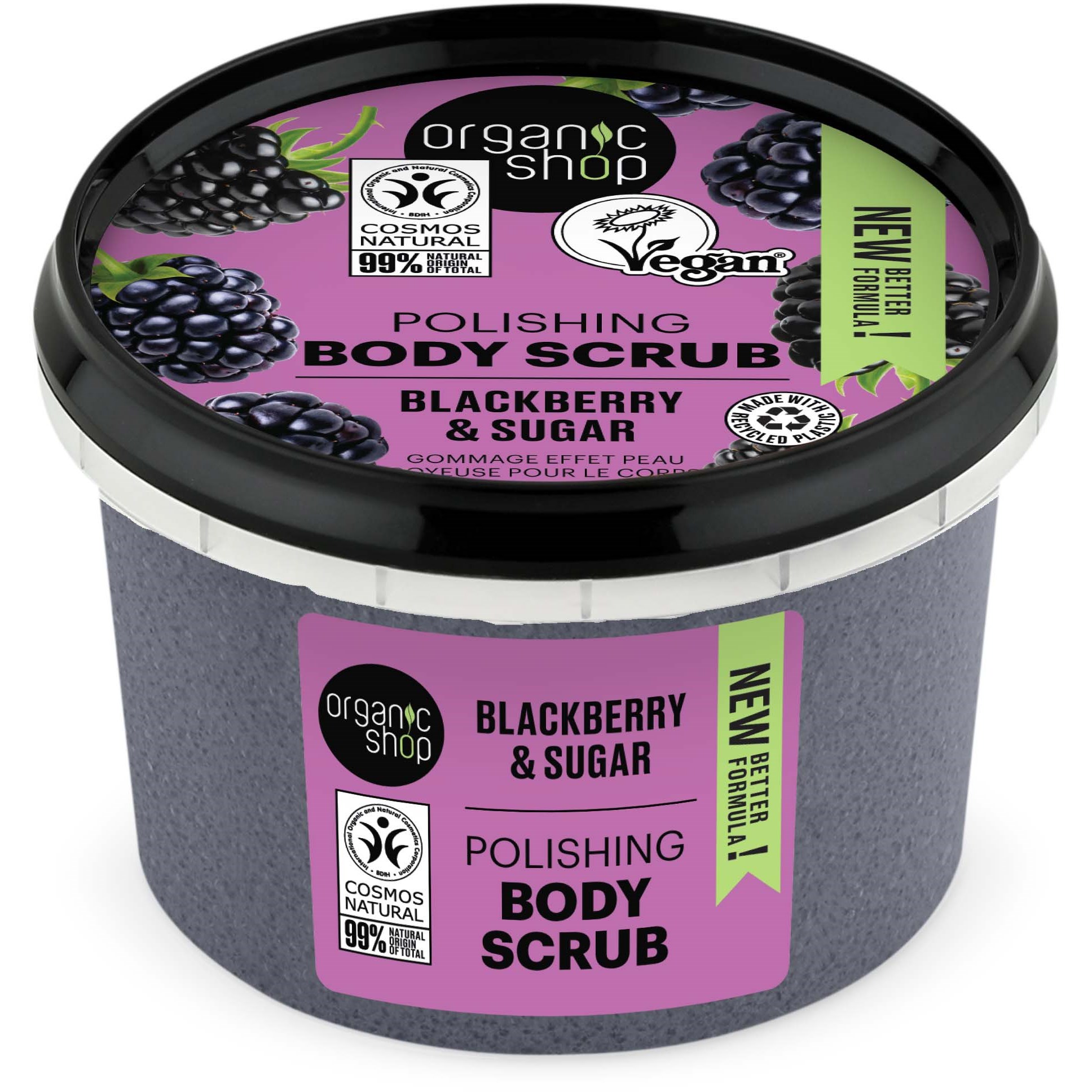 Läs mer om Organic Shop Body Scrub Blackberry & Sugar 250 ml