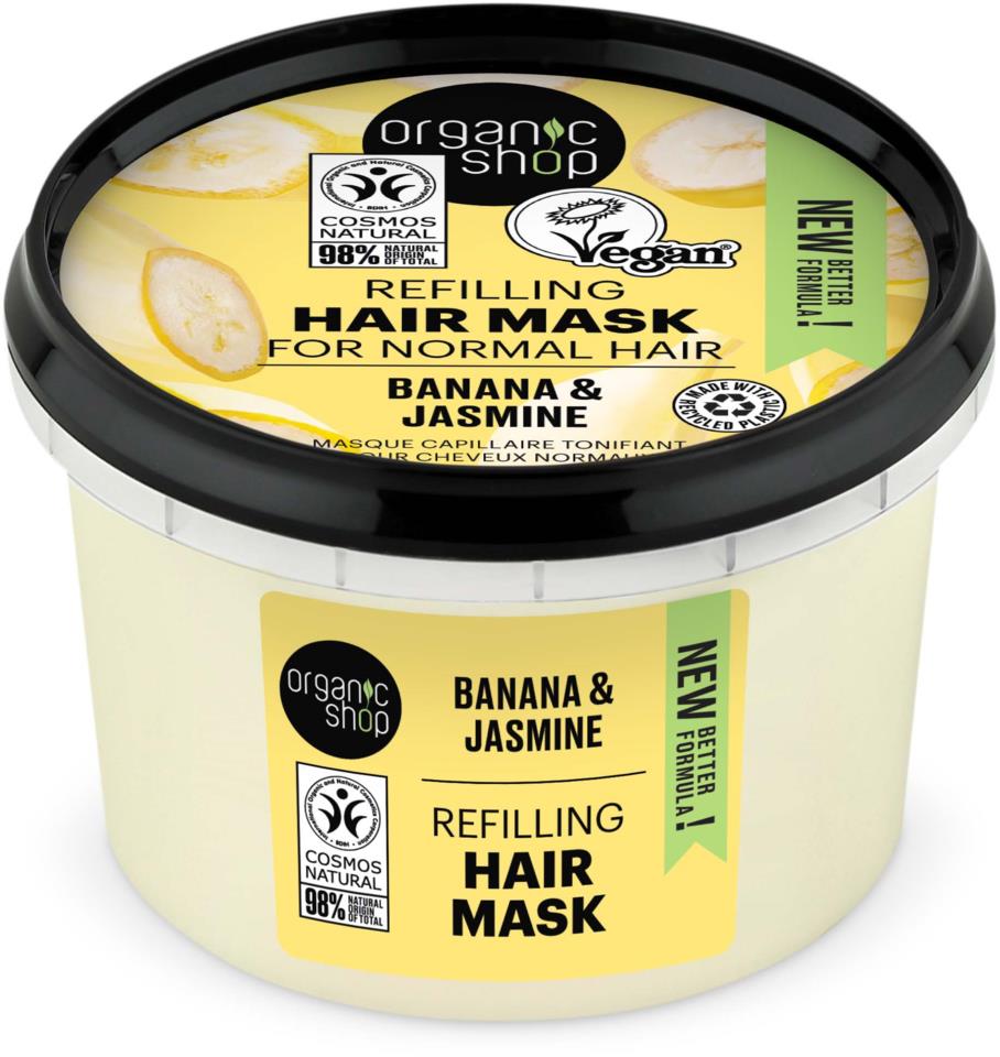 Organic Shop Refilling Hair Mask Banana & Jasmine 250 ml