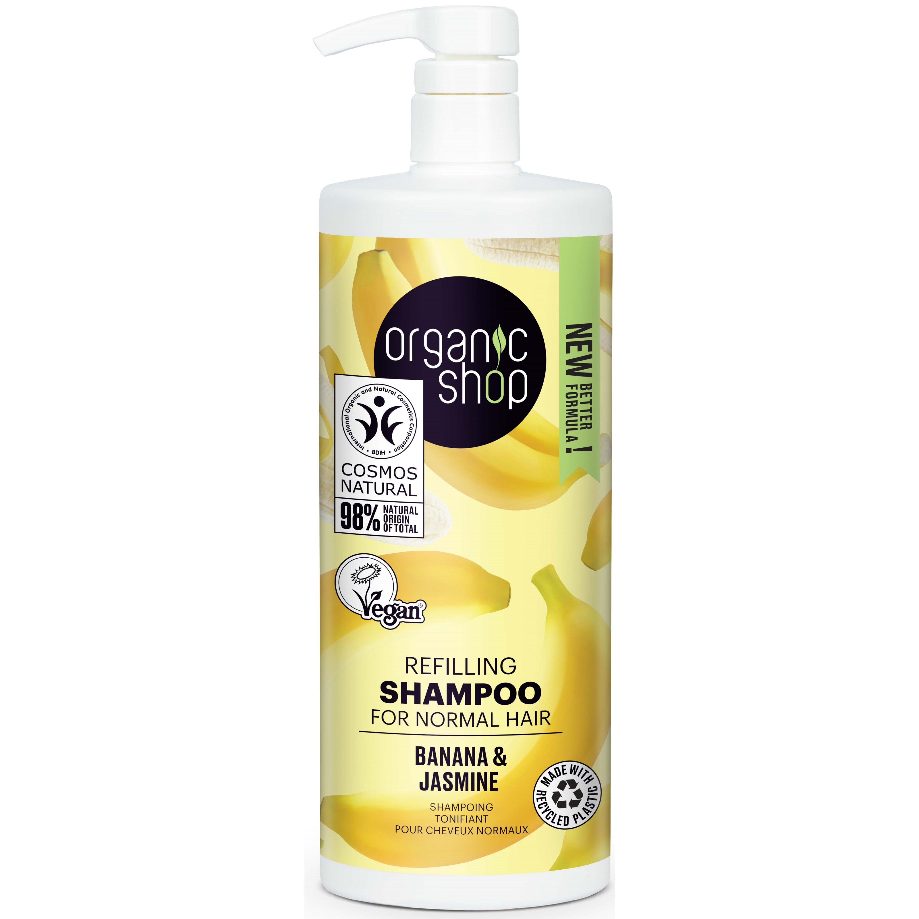 Läs mer om Organic Shop Refilling Shampoo Banana & Jasmine 1000 ml