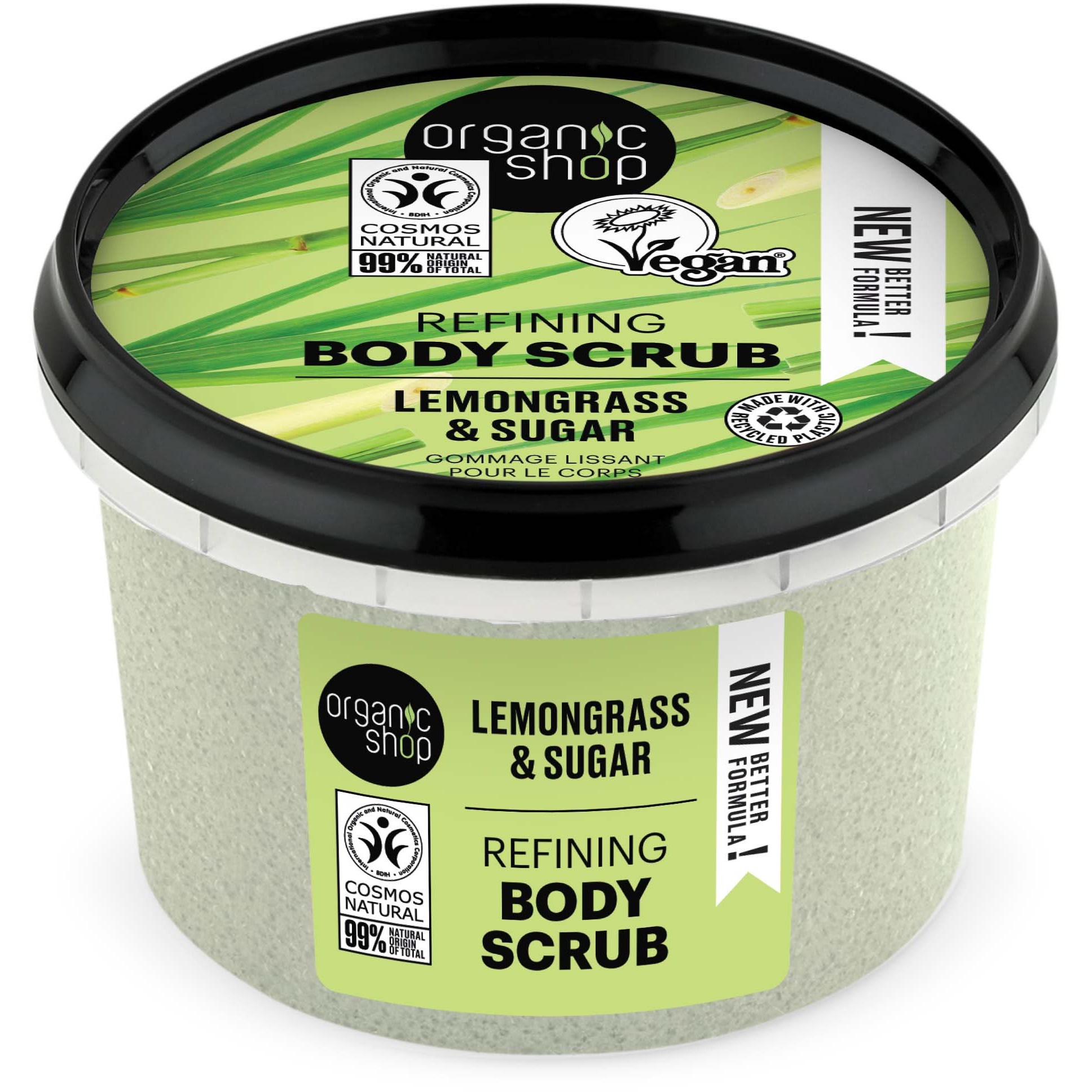 Läs mer om Organic Shop Body Scrub Lemongrass & Sugar 250 ml