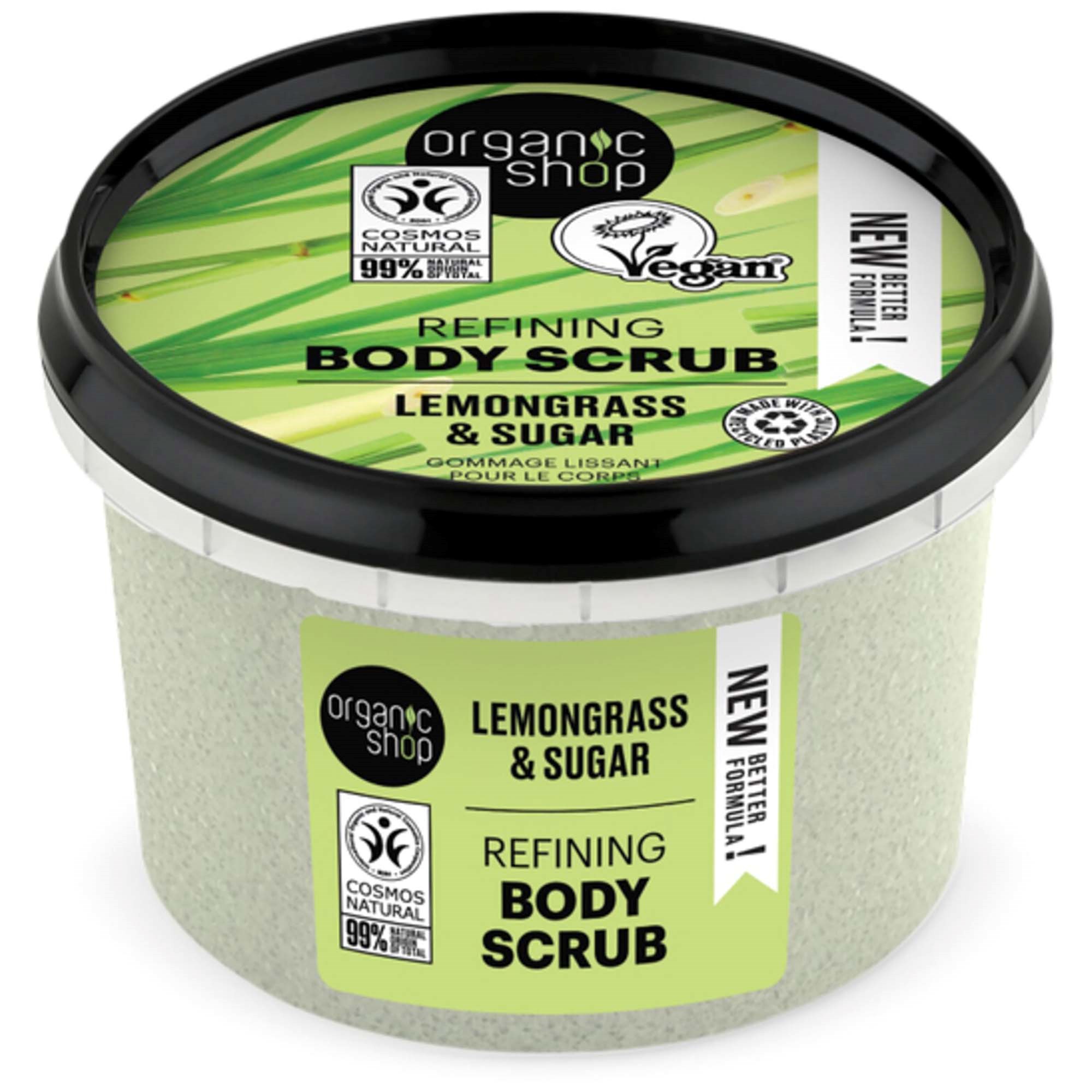 Organic Shop Body Scrub Lemongrass & Sugar 250 ml