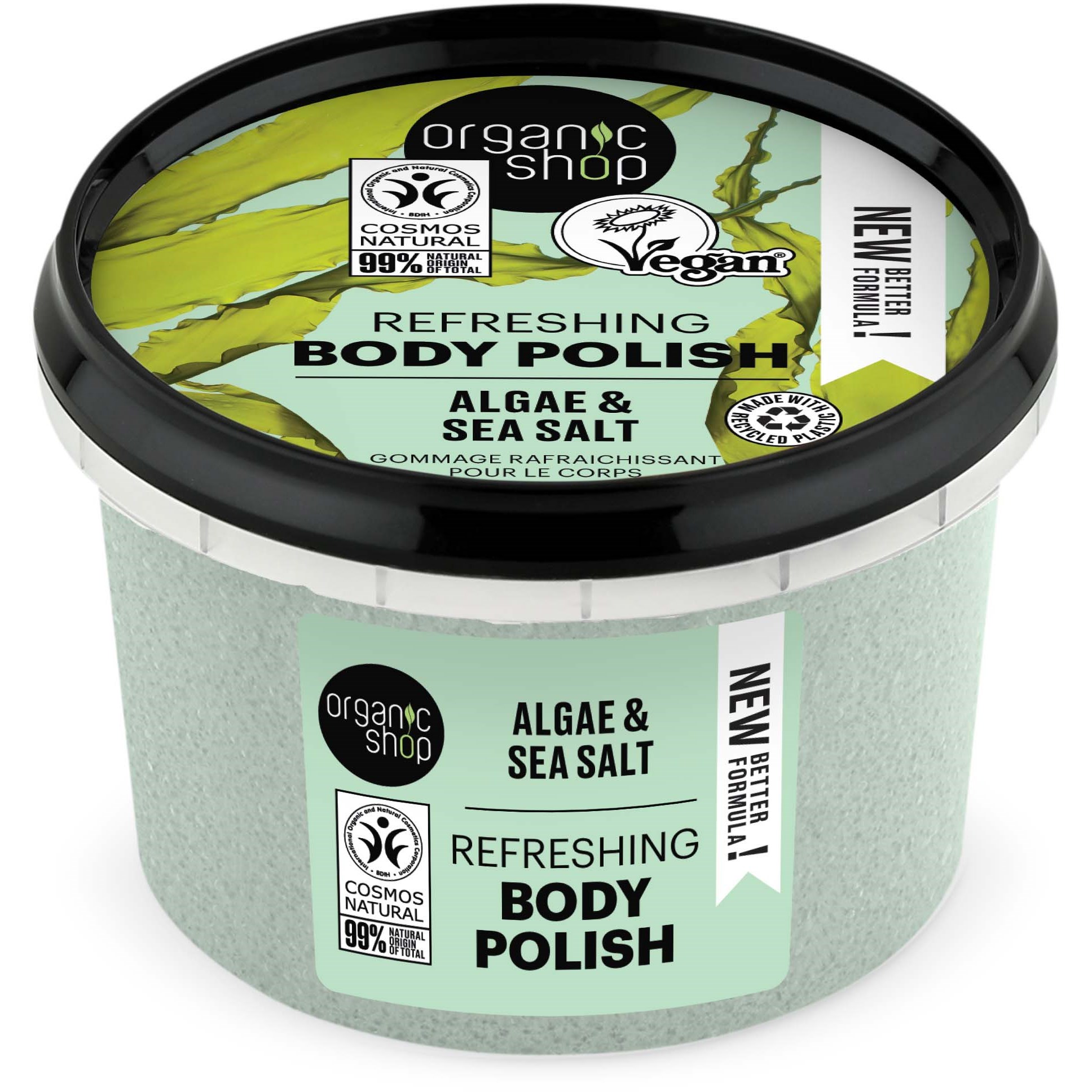 Läs mer om Organic Shop Refreshing Body Polish Algae & Sea Salt 250 ml