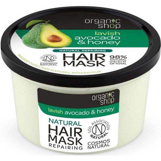 Läs mer om Organic Shop Repairing Hair Mask Avocado & Honey 250 ml