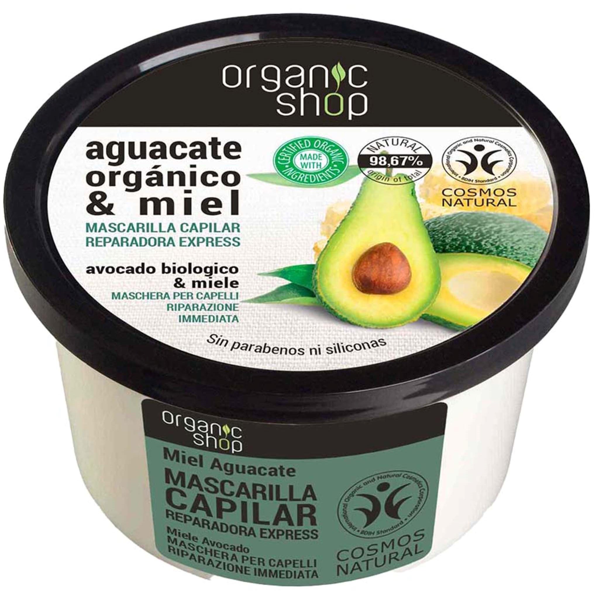 Organic Shop Repairing Hair Mask Avocado & Honey 250 ml billede