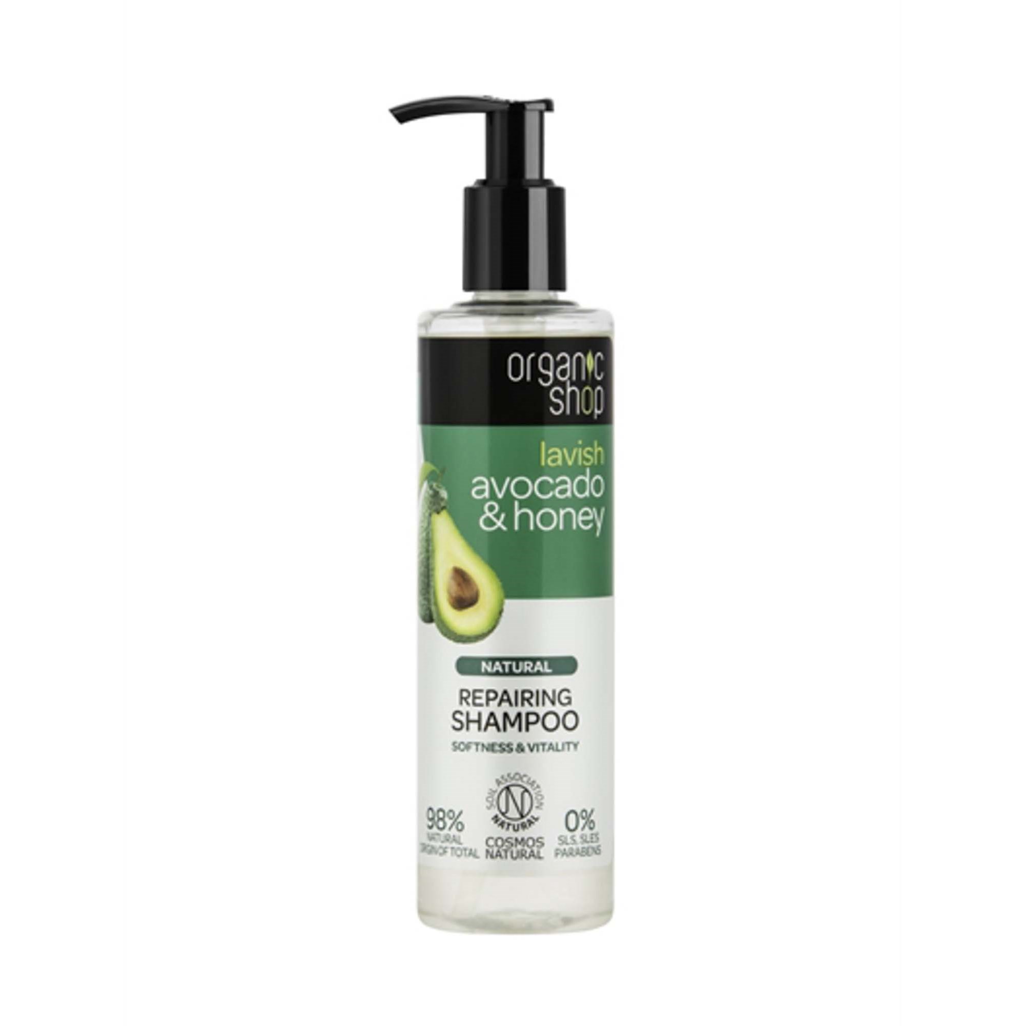 Organic Shop Repairing Shampoo Avocado & Honey 280 ml billede