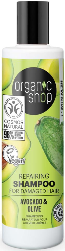 Organic Shop Repairing Shampoo Avocado & Olive 280 ml