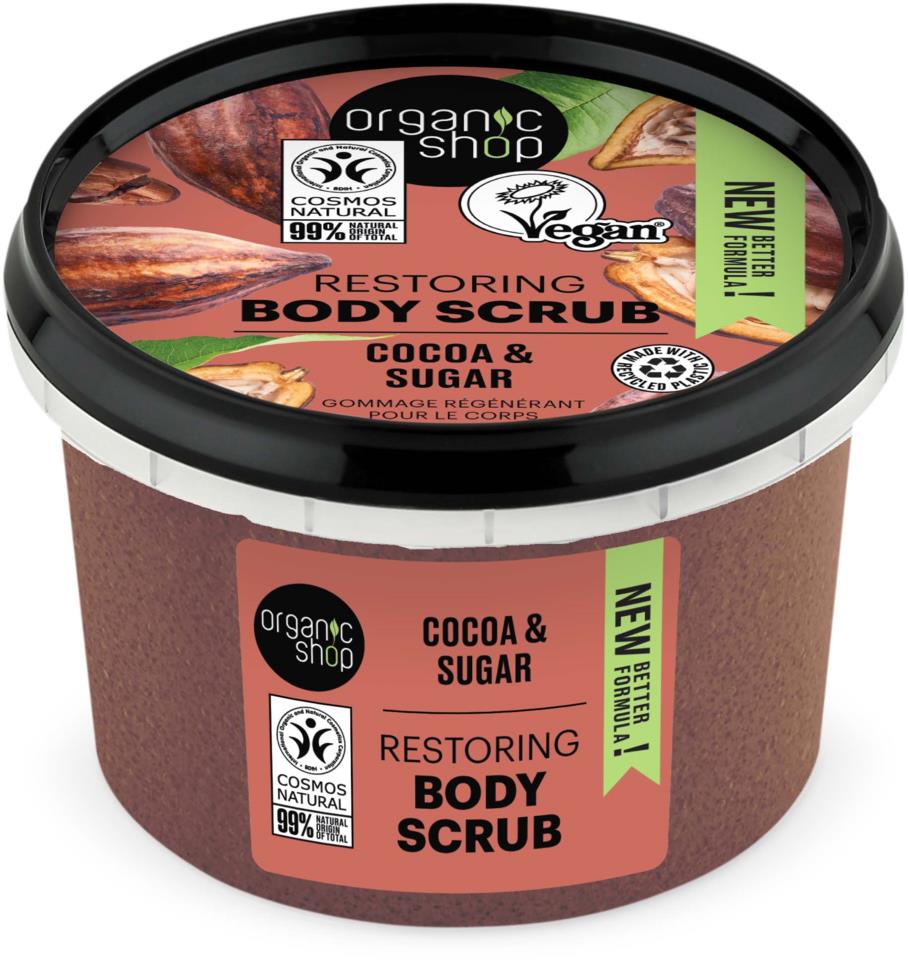 Organic Shop Restoring Body Scrub Cocoa & Sugar 250 ml