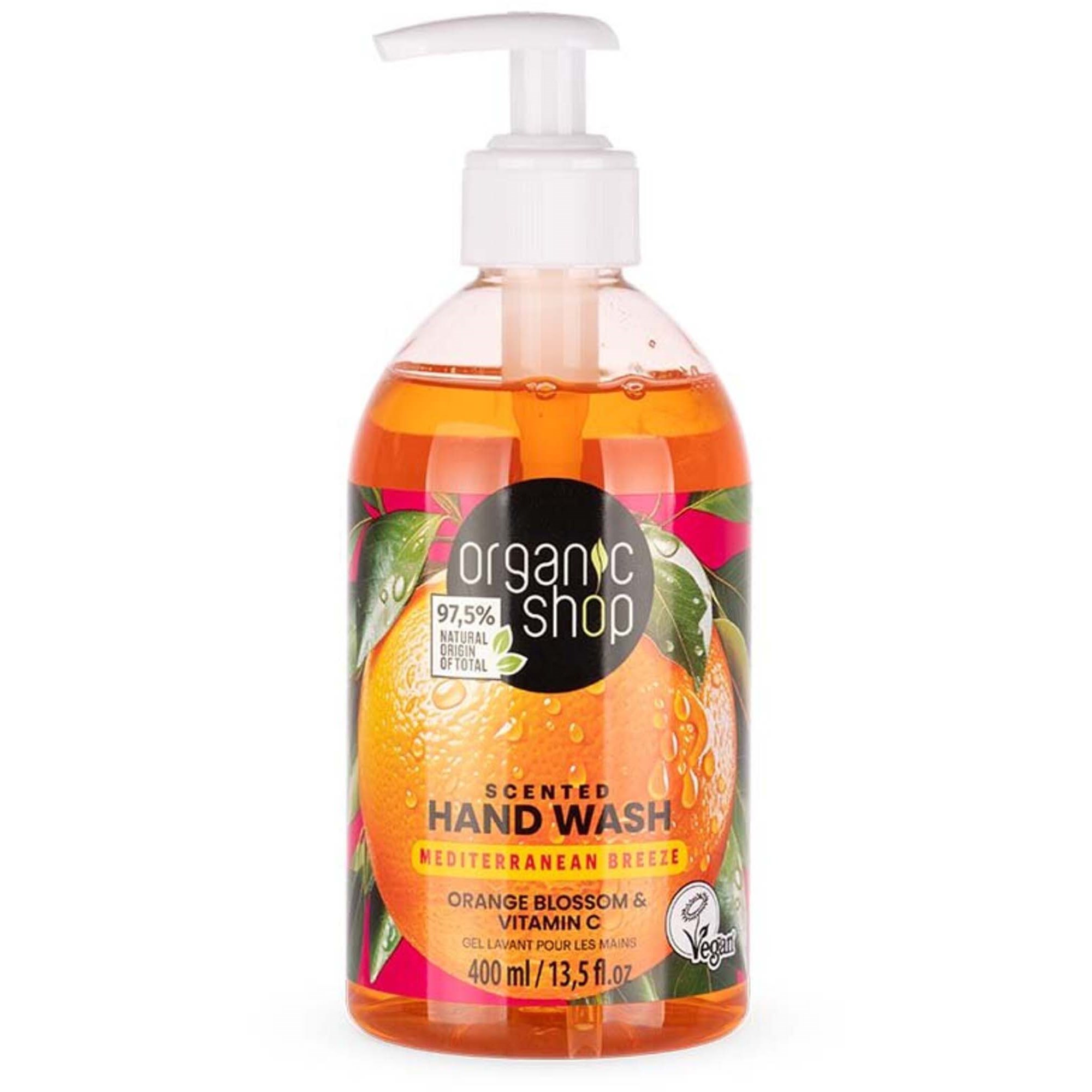 Organic Shop Scented Hand Wash Orange Blossom & Vitamin C 400 ml