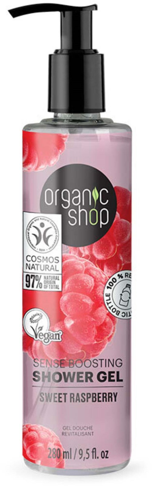 Organic Shop Sense Boosting Shower Gel Sweet Raspberry 280 ml