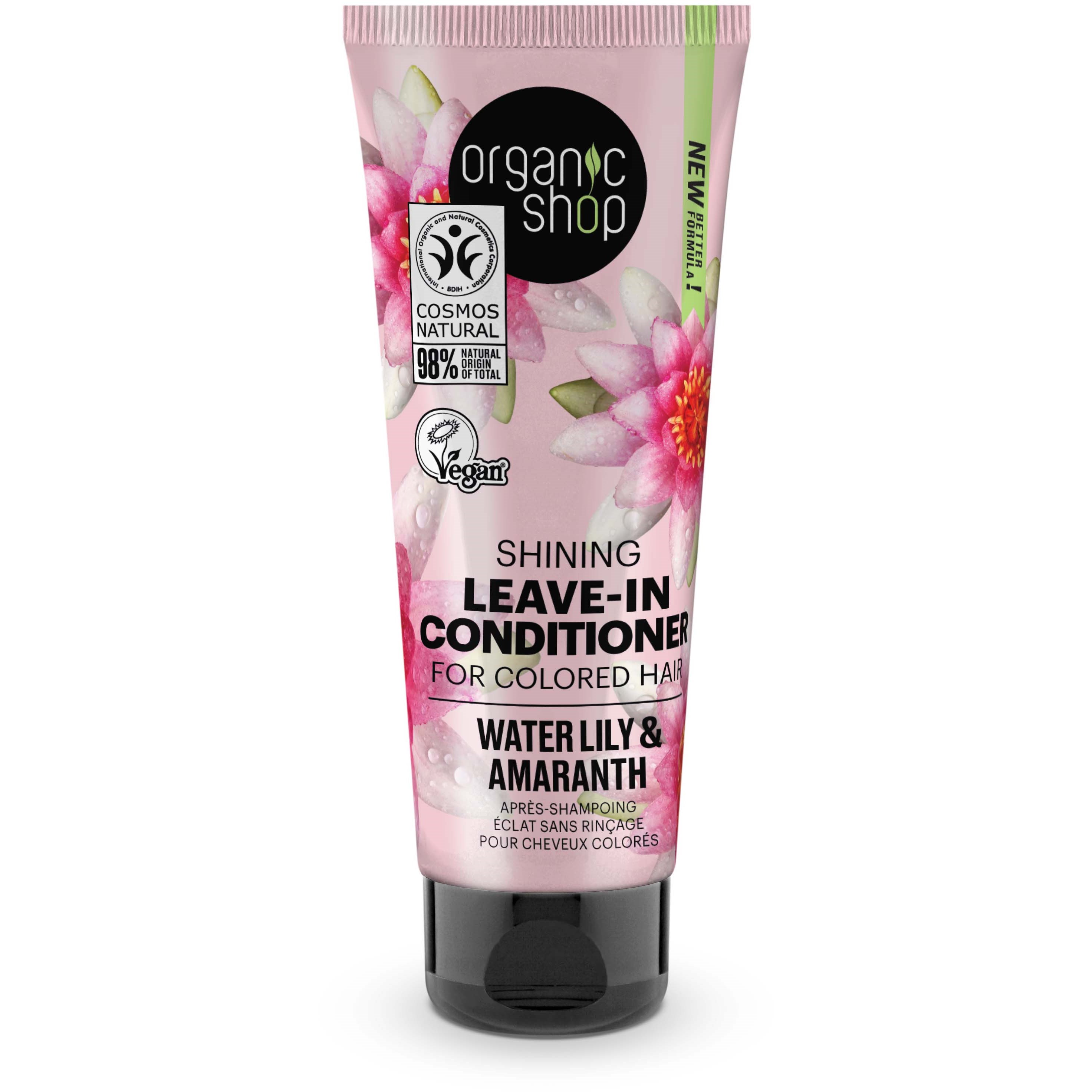 Läs mer om Organic Shop Leave-In Conditioner Water Lily & Amarant 75 ml