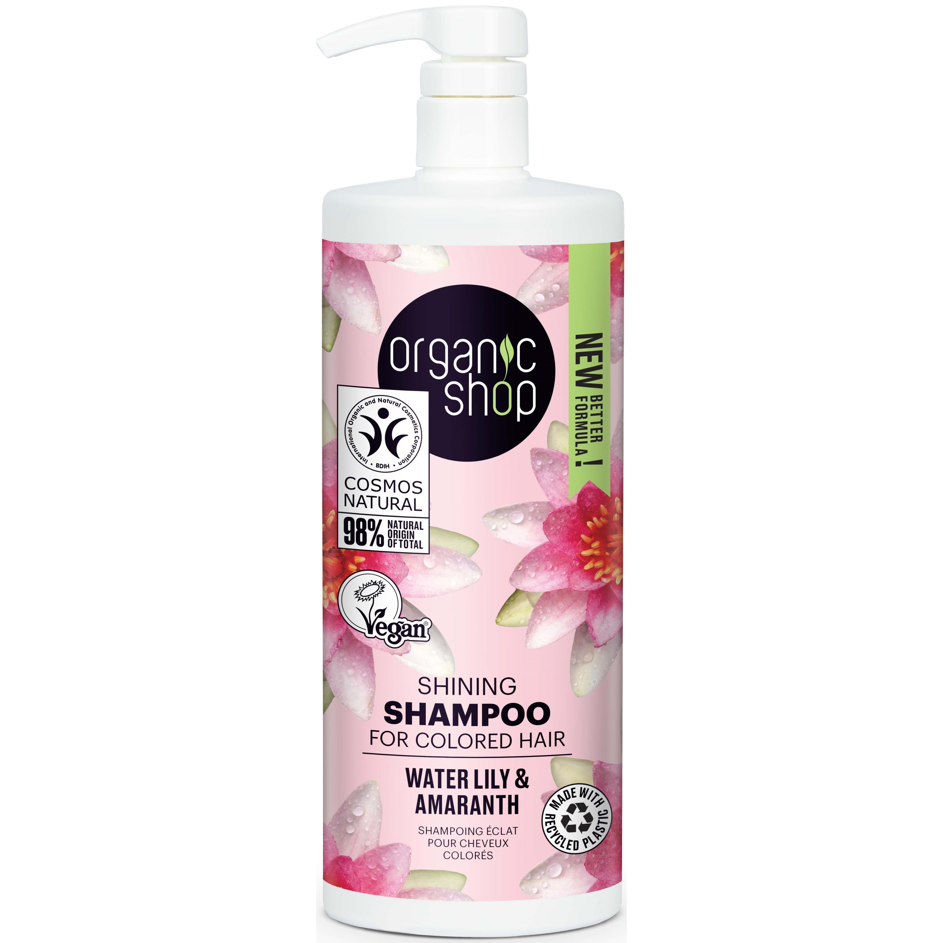 Läs mer om Organic Shop Shampoo Water Lily & Amaranth 1000 ml