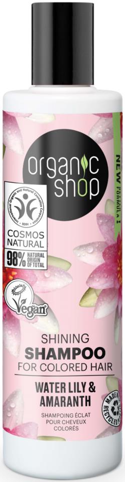 Organic Shop Shining Shampoo Water Lily & Amaranth 280 ml