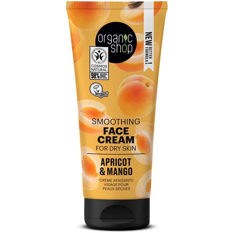 Läs mer om Organic Shop Smoothing Face Cream Apricot & Mango 50 ml