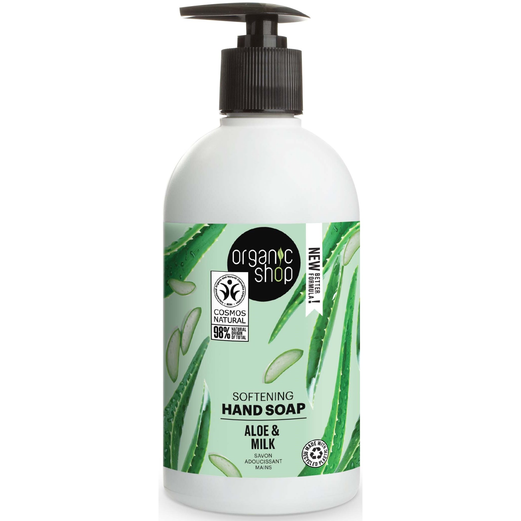 Läs mer om Organic Shop Hand Soap Aloe & Milk 500 ml
