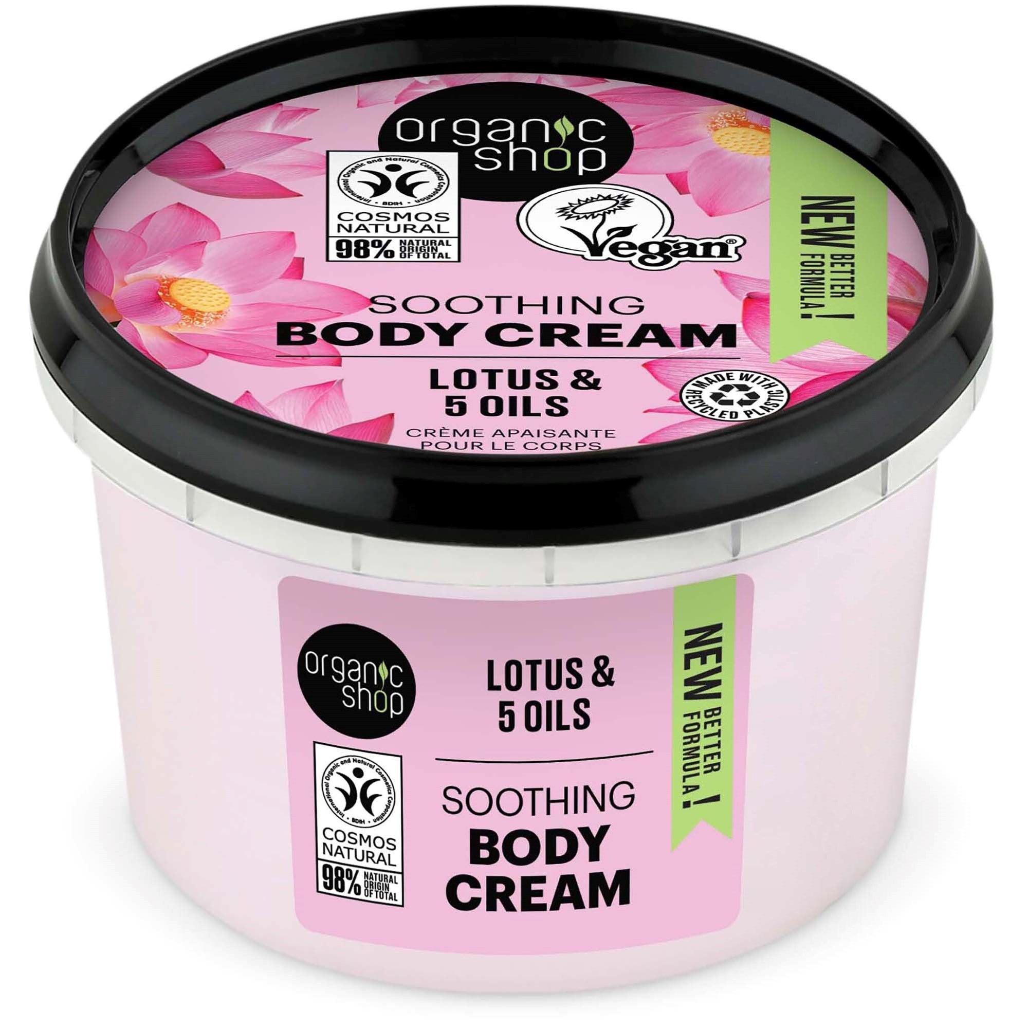 Organic Shop Soothing Body Cream Lotus & 5 Oils 250 ml