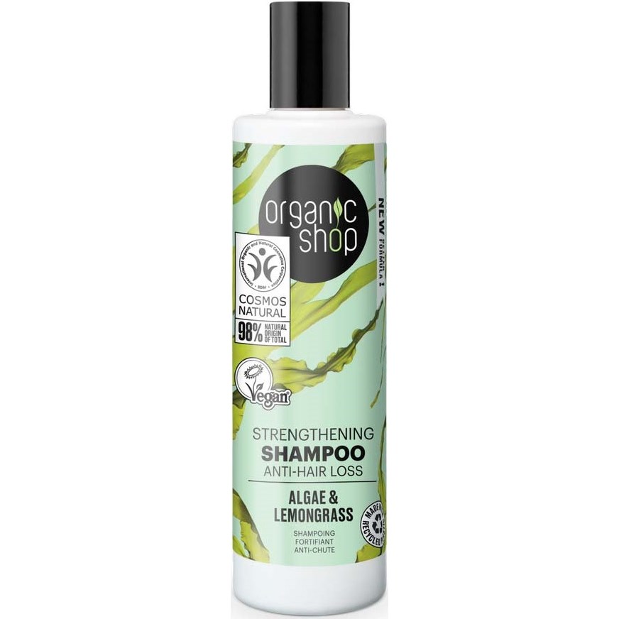 Läs mer om Organic Shop Strengthening Shampoo Algae & Lemongrass 280 ml