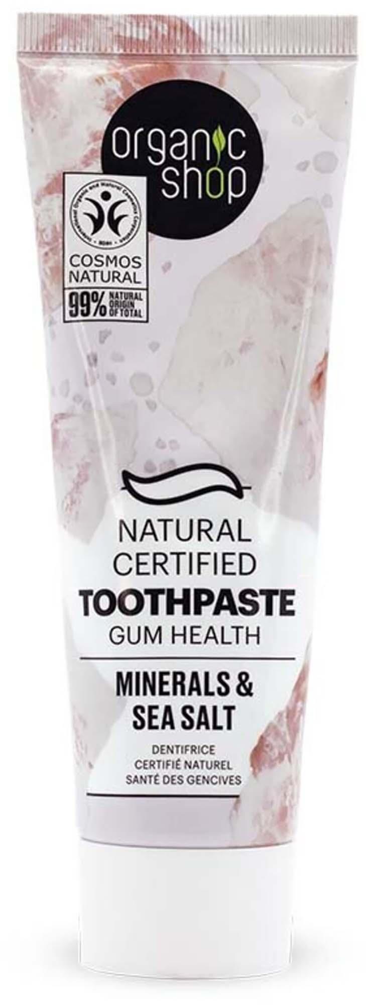 Organic Shop Toothpaste Gum Health Minerals & Salt 100 g | lyko.com
