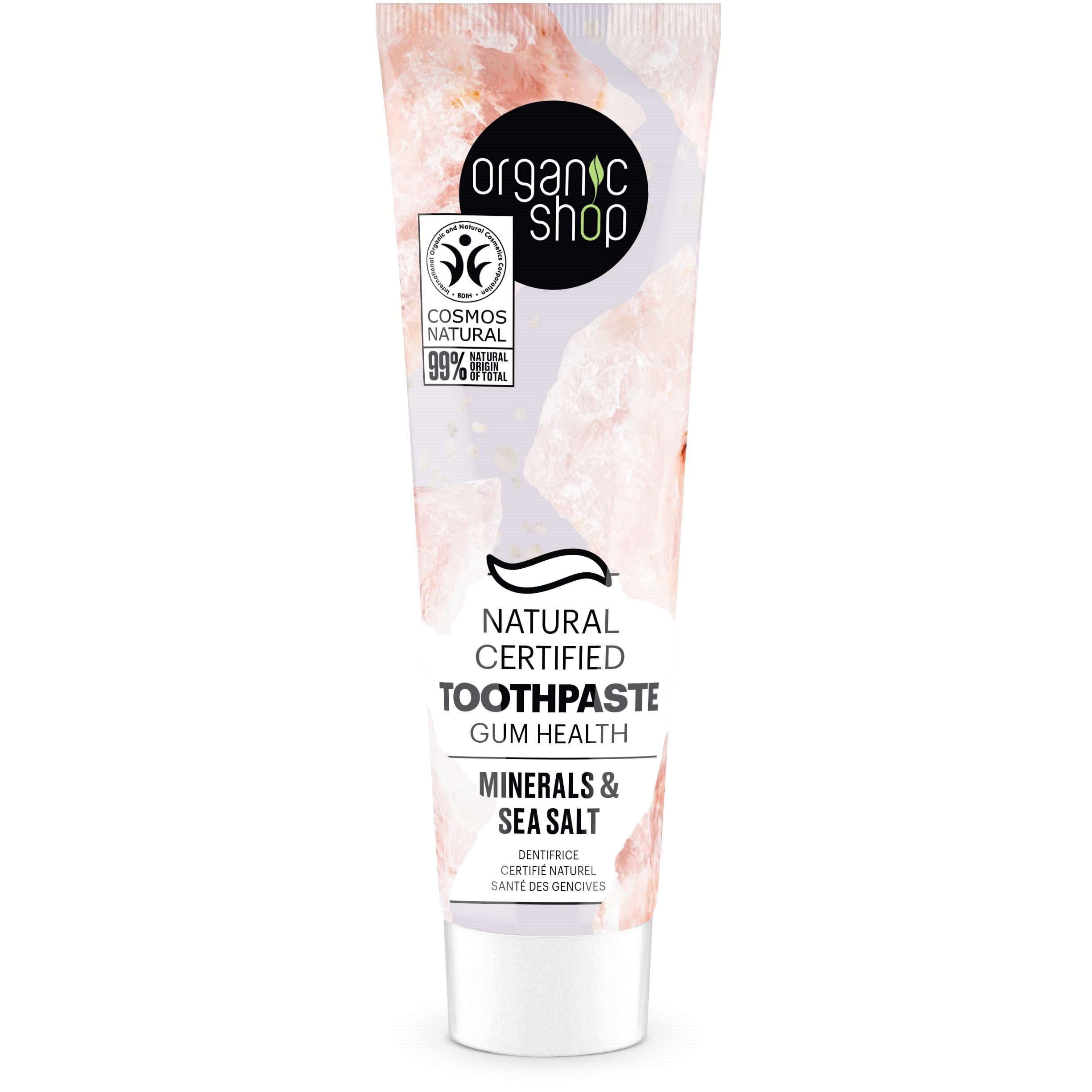 Läs mer om Organic Shop Toothpaste Gum Health Minerals & Salt 100 g