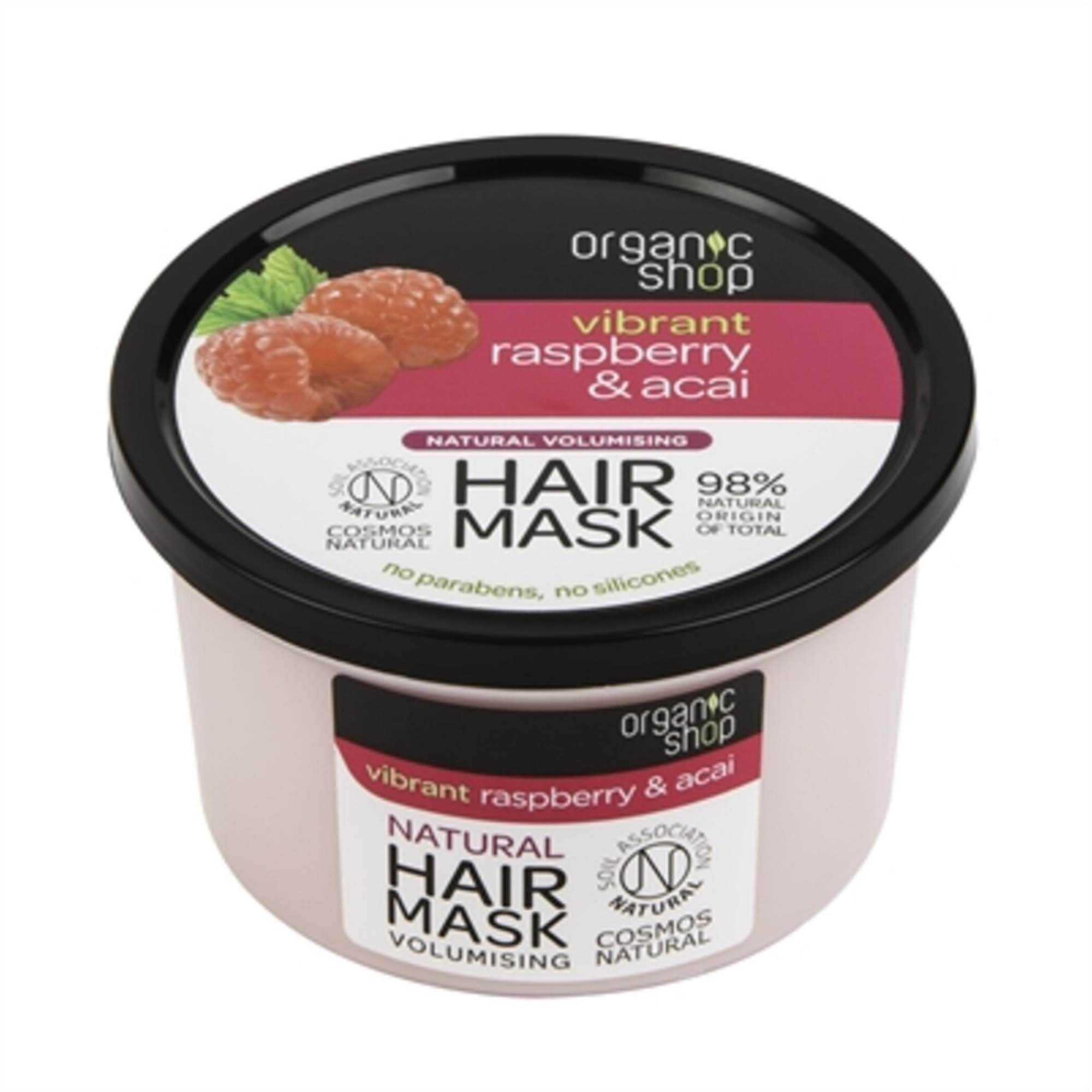 Organic Shop Volumising Hair Mask Raspberry & Acai 250 ml