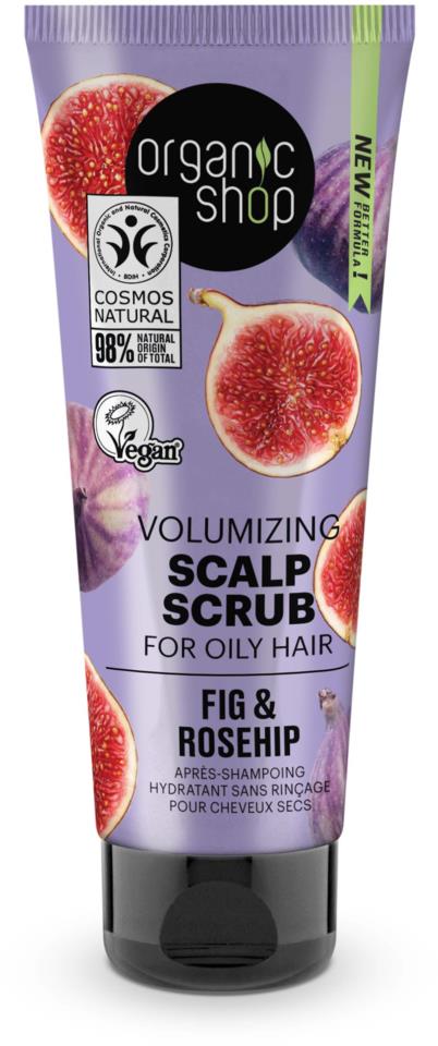 Organic Shop Volumizing Scalp Scrub Fig & Rosehip 75 ml