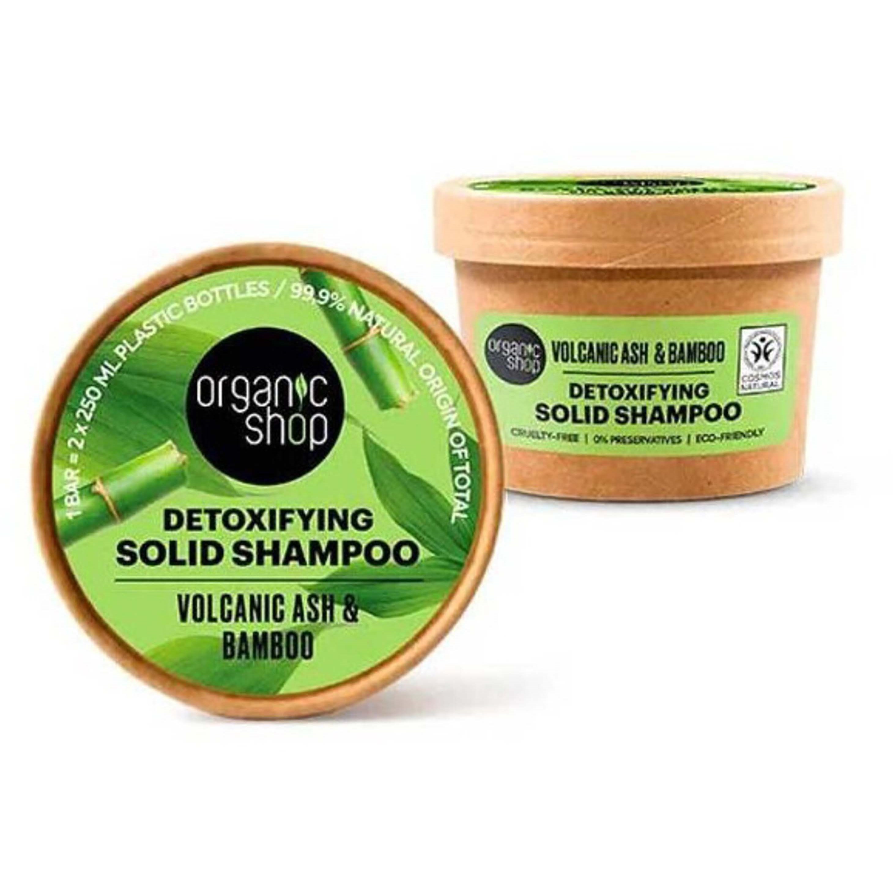 Organic Shop Volumizing Solid Shampoo Volcanic Ash & Bamboo 60 g