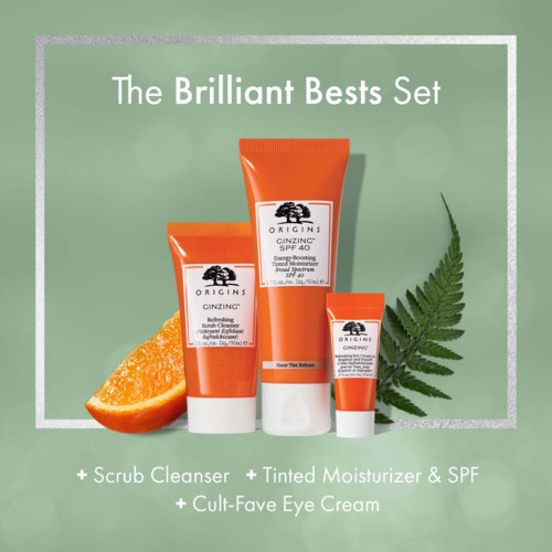 Origins Brilliant Bests Ginzing Trio to Refresh and Illuminate Gift Set