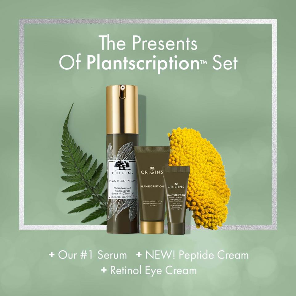 Origins Presents of Plantscription Trio to Rejuvenate Face & Eyes Gift Set