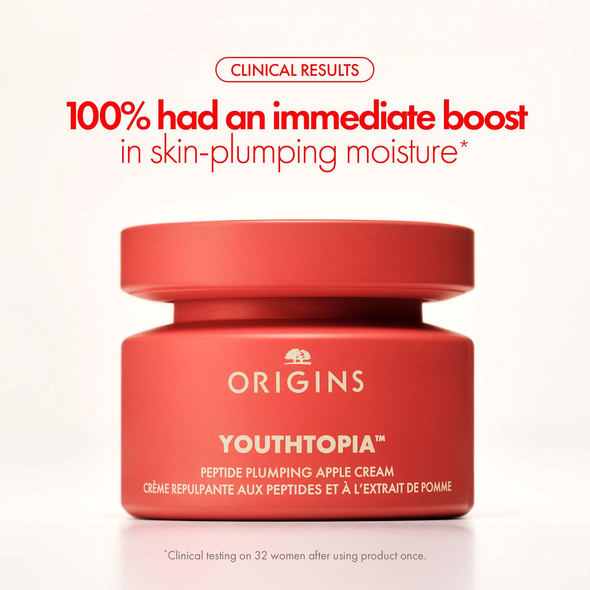 Alternativ bild 1 för Origins Youthtopia Peptide Plumping Apple Cream 50 ml