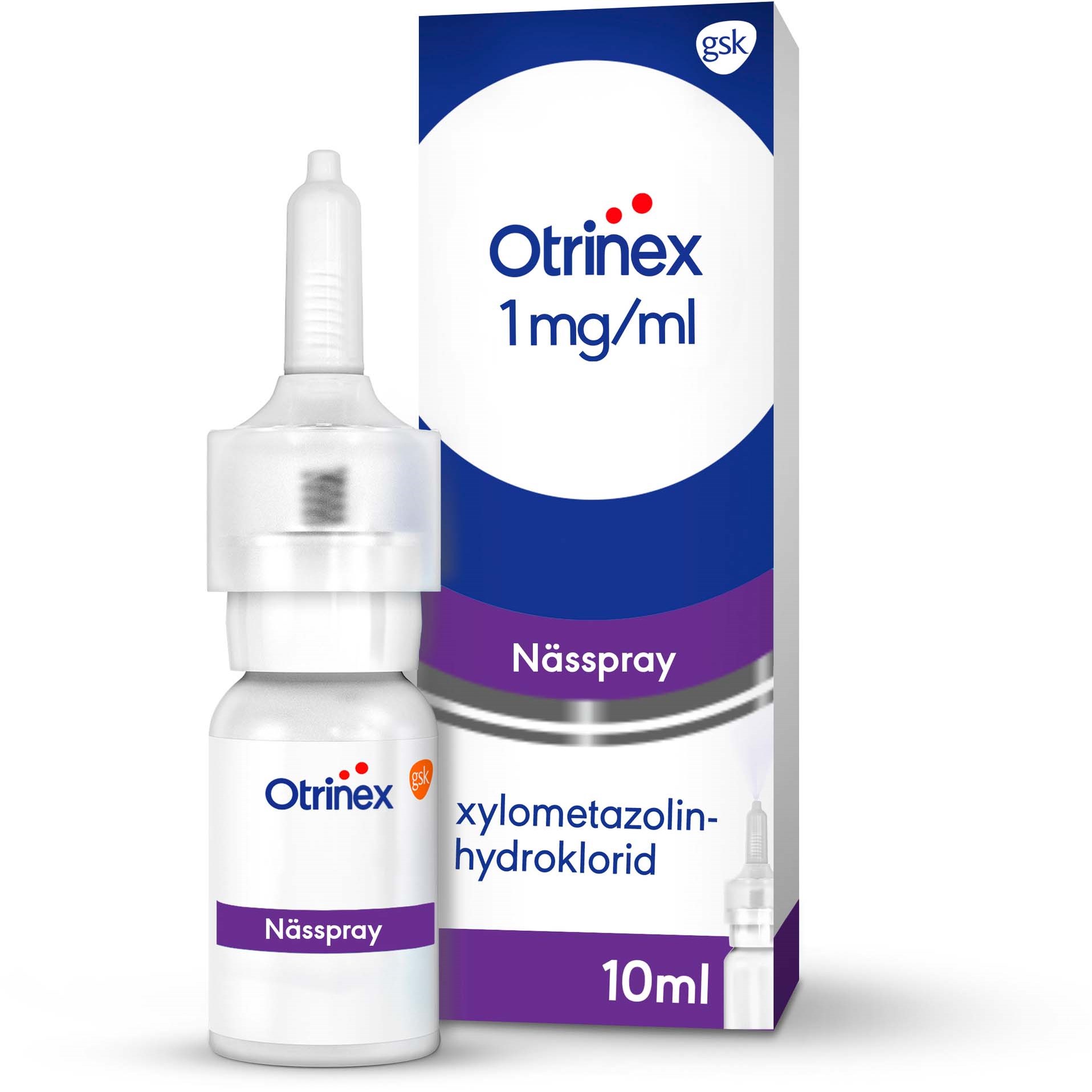 Otrinex Nässpray 1 mg/ml 10 ml