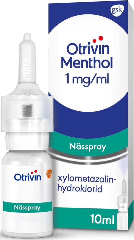 Otrivin Menthol Nässpray utan konserveringsmedel 1mg/ml