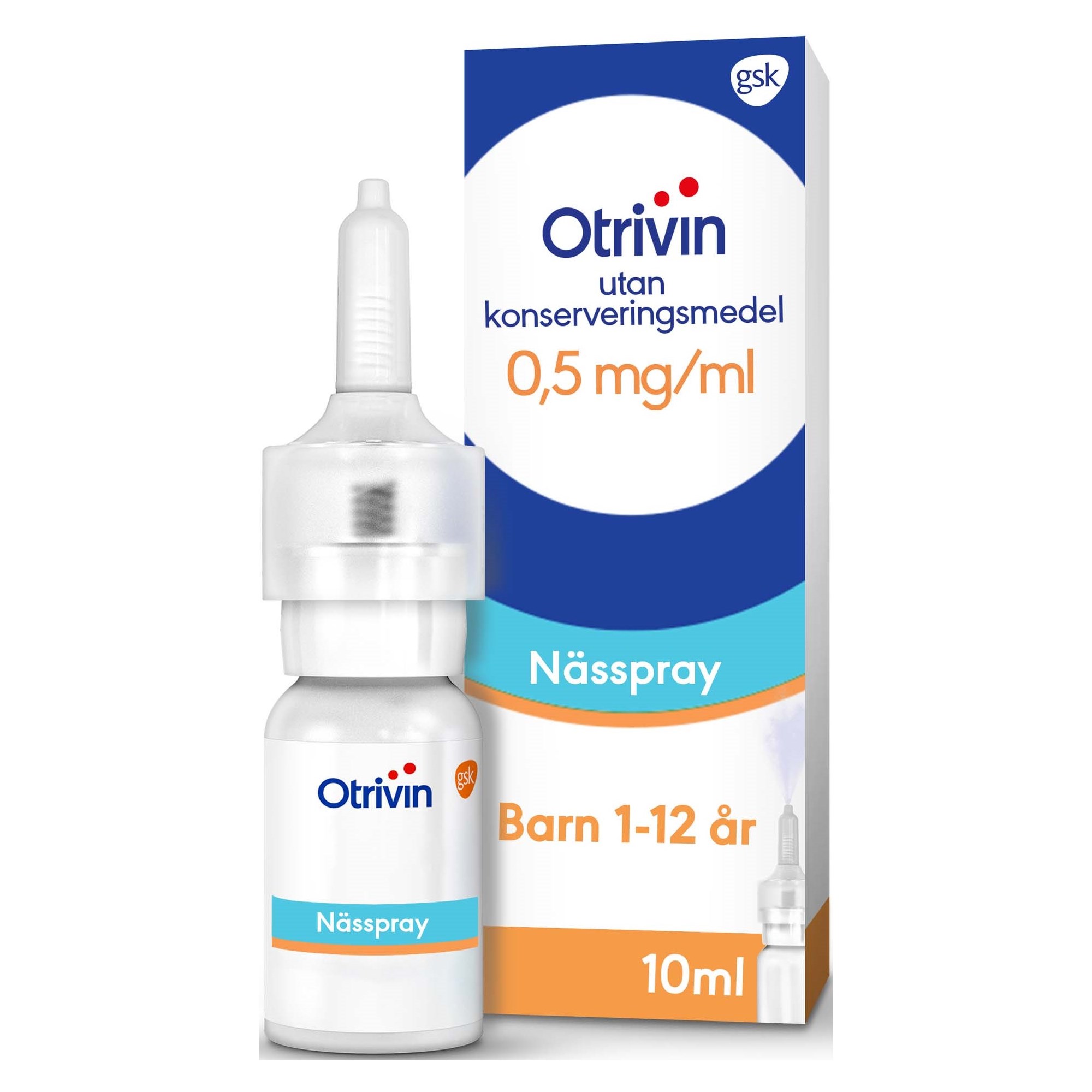 Läs mer om Otrivin Nässpray utan konserveringsmedel 0,5mg/ml 10 ml