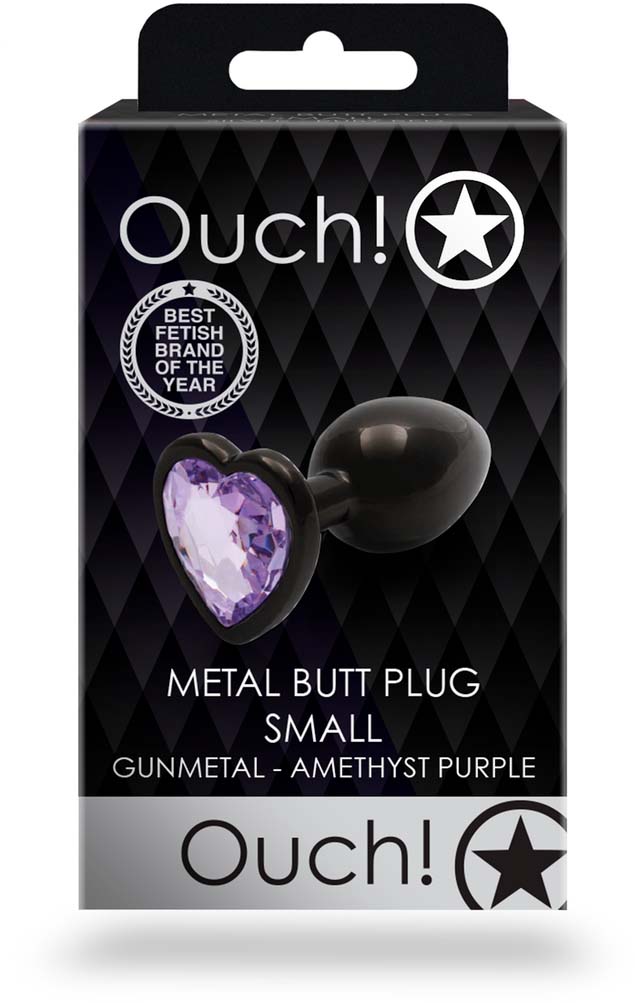 Ouch! by Shots Heart Gem Butt Plug Small