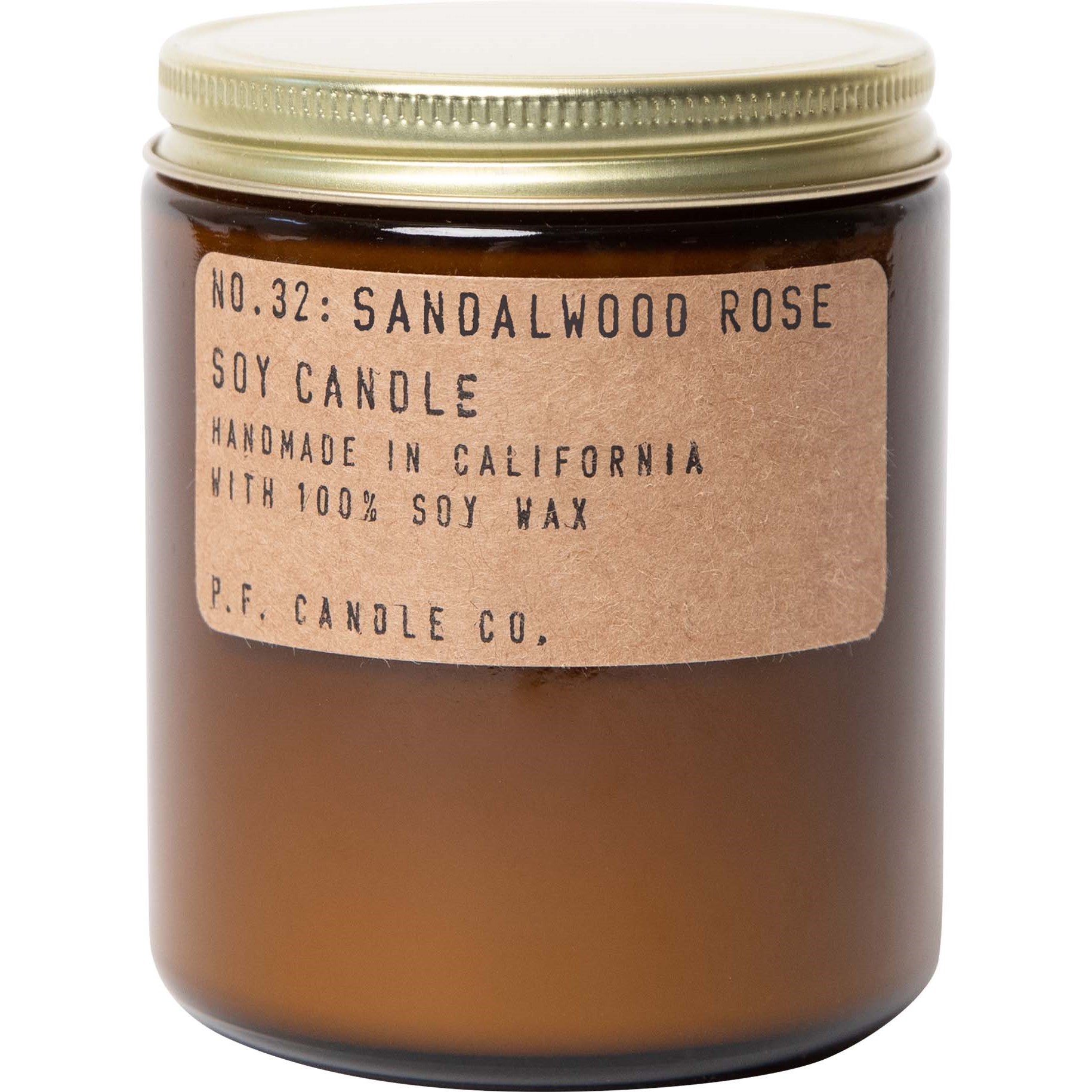 P.F. Candle Co. Sandalwood Rose soy candle 204 g